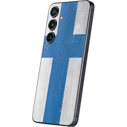 Finland Flag Distressed Galaxy S24 Plus Skin